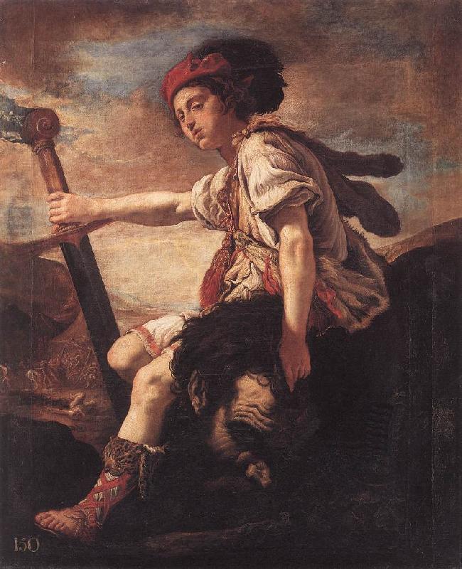 FETI, Domenico David with the Head of Goliath dfg Sweden oil painting art
